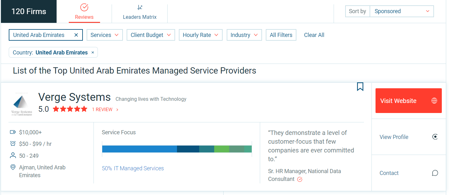 Clutch top managed IT services