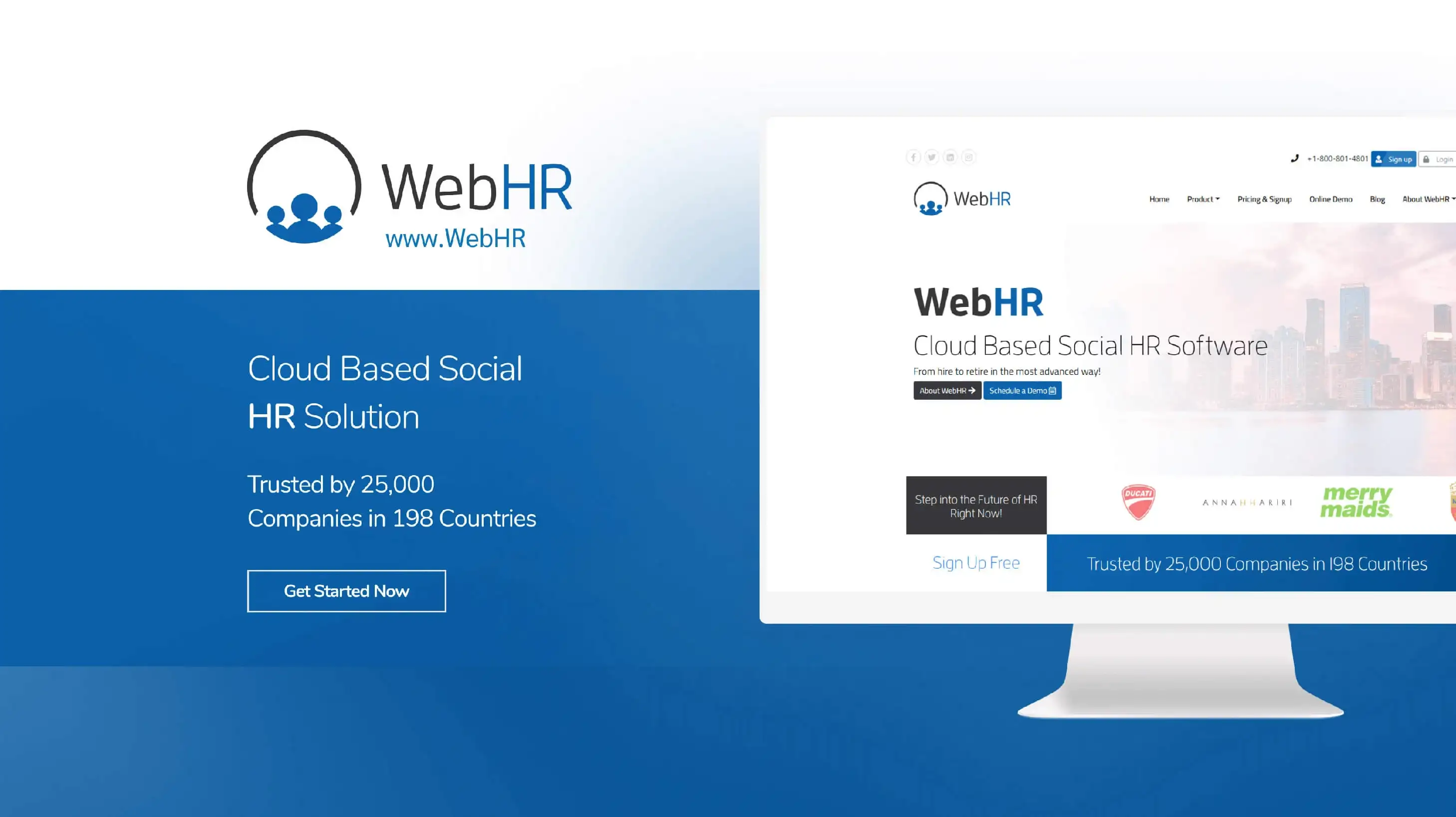 WebHR on desktop and mobile
